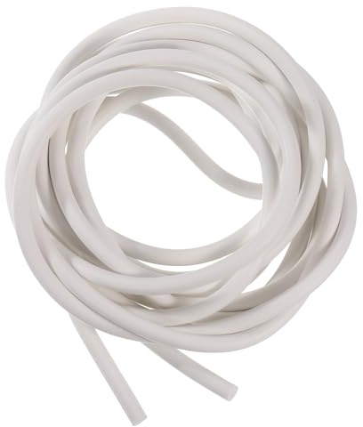 sourcing map Silicone Mousse Joint Bande, 8mm(0.31) Dia 2.5 Mètres(8.21 Ft) Longue Éponge Caoutchouc Météo Ronde Cordon Solide pour DIY Joint, Entrepôt, coussins, Mousse Tube, Artisanat