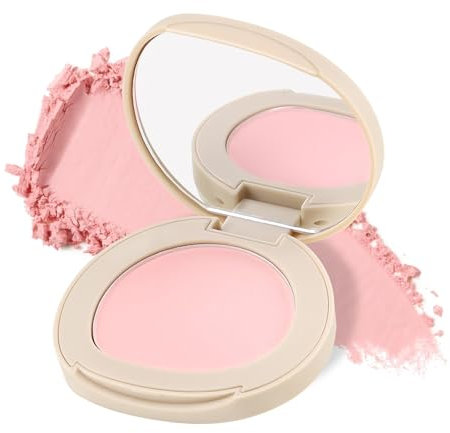 Boobeen Pulver Rouge Matt Einzel Farbe Erröten, Pressed Blush Gesicht Make-up Blusher Hohe Pigment Erröten für Farbige, Langlebige Glow, Natürliche Flush Tint für Wangen