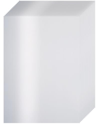 VGOODALL 72 Blatt Perglanz-Papier, DIN A4 Weiss-Metallic Bastelpapier mit Perlmutt-Schimmer Glitzerpapier 250 g/m²
