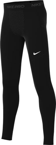 Nike FJ6821-010 Pro Dri-FIT Shorts Boy's Black/Black/White Größe M