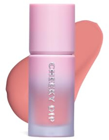 W7 Cheeky Dip Liquid Blusher - Pigmented Colour For Cheek Makeup - Satin Matte Finish - Lustful (Pink)