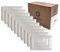 10PZ Placche 3 Posti Bianco compatibile con Bticino Matix tipo AM4803BBN sottile per supporti 503SA