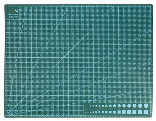 A2 Cutting Mat 60cm x 45cm - Crafting Board Mat, Self Healing, Double Sided, for Quilting, Sewing, Scrap Booking, Fabric & Paper Craft. Flexible, Non-Slip (A2-45cm x 60cm)