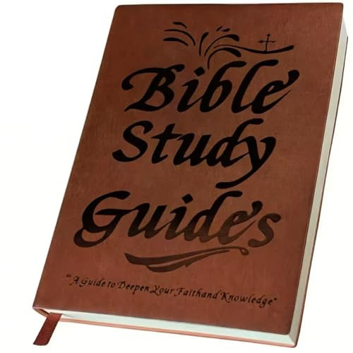 YHNNH Bible Study Guide for Women, 66-Page Daily Devotional Journal with Scripture Summaries, Reflection Prompts, Spiritual Notebook (Brown)