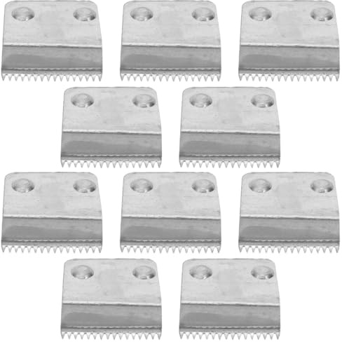 TOVINANNA Lot de 10 Lames de Rechange en Métal - Lame de Coupe pour Dévidoir de Ruban Adhésif de Bureau, Accessoires en Fer pour Dérouleur Emballage Carton et Fournitures Papeterie (2,50x2,00x1,00 cm)