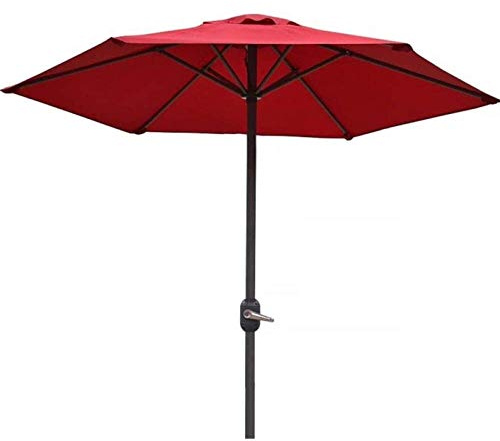 Outdoor Garden Parasols Garden Umbrella Parasol, 2m Patio Umbrella with Crank Handle, Stable and Firm Structure, UV Protection, for Outdoor Garden Balcony Pool good