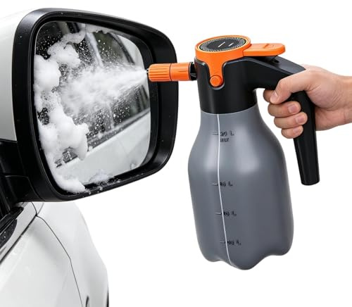 Pulverizador De Espuma Eléctrica Para Lavado De Coches - 2L Generador De Espuma Líquida De Lavado De Coche Hogar | Conjunto De Herramientas Recargables De Alta Presión Para La Limpieza De Mayo