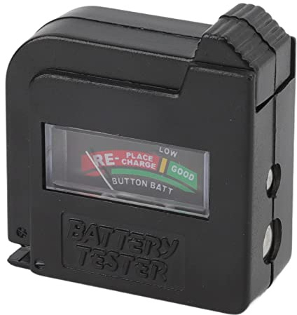 LEEZAD Batteritestare, 2,2 X 2,1 X 0,7 Tum Bärbar Digital Batterikontroll, Elektrisk Monitormätare för AA AAA D C 9V 1,5V