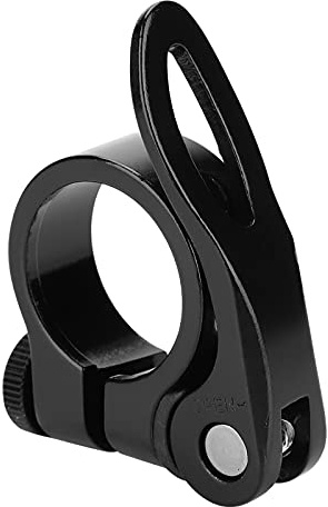 33 mm sadelstolpklämma, aluminiumlegering cykel snabbutlösning sadelklämma cykel sadelklämma ersättning för mountainbike landsvägscykel (svart)