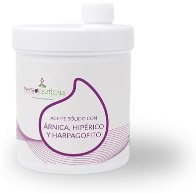 PHYSIOCEUTICALS - Aceite Sólido Masaje con Árnica, Hipérico y Harpagofito 1000ml - Fisioterapia Profesional y Quiromasaje