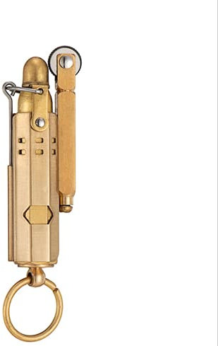 (Sold without Lighter Fluid) Kerosene Reusable Trench Lighter, Classical Design Vintage,Gift(Random color)