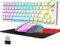 ZIYOU LANG T50 Clavier et Souris de Jeu sans Fil 2.4G, Semi-Mécanique 60% Clavier Gaming,4000mAh Rechargeable,RGB Rainbow Backlit,QWERTY+Mouse Gamer Wireless 2400 DPI+Pad de Souris pour PC Mac-Blanc