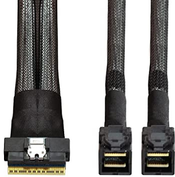 chenyang CY SFF-8654 8i 74Pin PCI-E Ultraport Slimline SAS Slim 4.0 a Dual SFF-8643 4i Mini SAS HD Cavo PCI-Express
