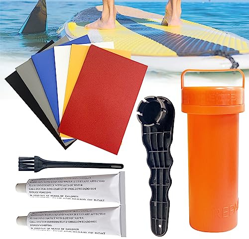 yuejuhe 11 Pieces PVC Inflatable Boat Repair Kit, SUP Patch Set