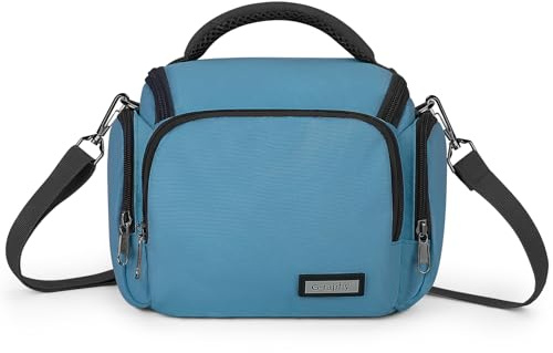 UBORSE Bolso de Hombro para Camara Impermeable Anti-Choque Bolsa Funda Camara Bolso Bandolera para Camara de Fotos de Lona