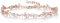 Clearine Wedding Marquise Cubic Zirconia Bridal Bracelets for Brides Bridesmaids Women, Rose Gold Tennis Bracelet for Prom Party Jewellery