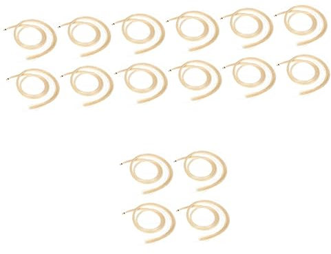 VICASKY 16 Stück Violinbogenhaar Instrumentenzubehör Bratschenbogen Pferdehaar Pferdebogenhaar Student Violinbogen Cellobogenhaar Geigenbedarf Geigenhaar Weißes Pferdeschwanzhaar