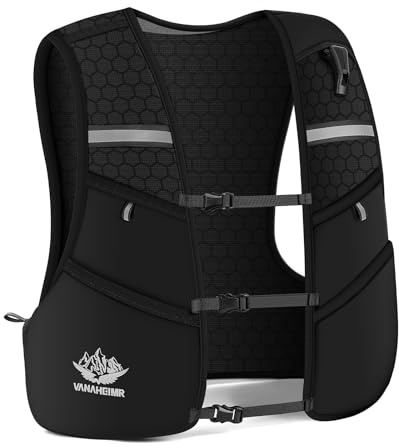 Chaleco para correr para mujeres y hombres, mochila ligera para correr con soporte para botella de agua, paquete de hidratación transpirable, botella de agua no incluida