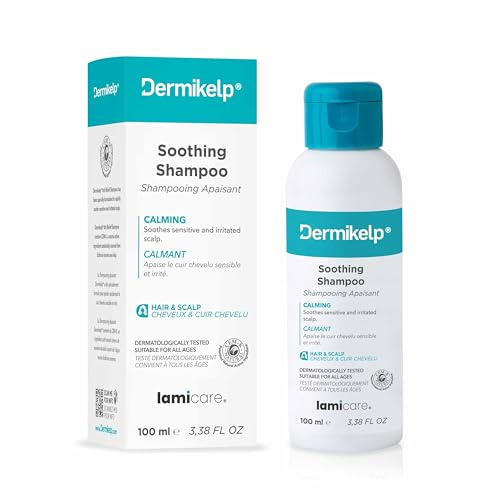 Dermikelp® Champú Calmante para Cuero Cabelludo Seco y con Picazón – Cuidado Suave para Caspa y Sensibilidad, Sin Alquitrán de Hulla, Sin Parabenos, 135 mg de Extracto de Algas Marinas