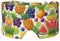 Schlafmaske für Erwachsene, Motiv: frische saftige Früchte, Ananas, Beeren, Wassermelone, Trauben, Orange, Druck, Schlafmaske, Augenmaske für Erwachsene, perfekt für Reisen, Camping, Meditation