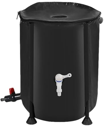 Barril de recolección de agua de lluvia,Barril de recolección de agua de lluvia - Barril recolector de lluvia para conservar agua - Tanque de agua resistente portátil a prueba de intemperie de 200L, c