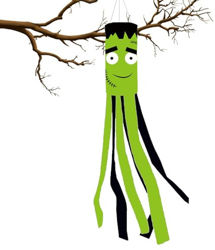 Manga de Viento de Halloween,Mangas de Viento de Halloween al Aire Libre | Banner de al Aire Libre Personalizado con Manga de de,Calcetín de de, Calcetines