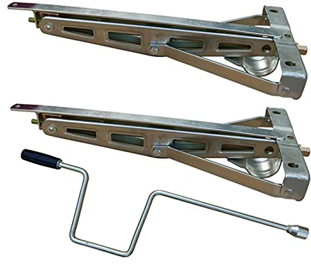 Kit de soporte de gato de coche resistente, para remolque, para caravanas, remolques, patas de estacionamiento, autocaravana, estabilizador de caravana, gato estilo C, estabilizador de caravana