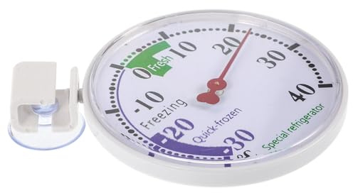 JECOMPRIS Termometro per Frigorifero Quadrante in Plastica, Indicatore Temperatura Congelatore, Sensore ad Alta Precisione per Supermercati e Conservazione Farmaceutica