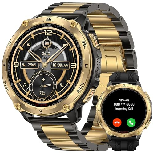 KOSPET Tank T4 Special Edition, Montre Connectée Homme, GPS, Bracelet Acier