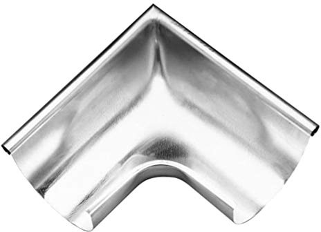 Rinnenwinkel Titanzink für Dachrinne 250-er, 8-tlg., NW-105 Innen- & Außeneck (Außen-Eck)