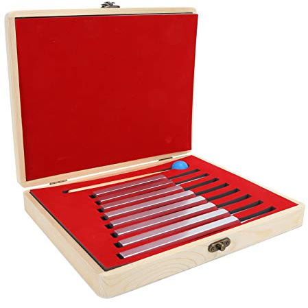 Juego de 8 diapasones, 261.6-523.2HZ Juego de herramientas de martillo de diapasón con caja de almacenamiento para terapia de sonido, curación perfecta, instrumento musical, equilibrio, sanadores