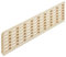 Gedotec Lüftungsgitter Tür-Gitter Massiv-Holz Abluftgitter Fichte | Belüftungsgitter eckig mit Abdeckrand | 550 x 80 mm | Türlüftung zum Einlassen | 1 Stück - Gitter für Möbel, Heizkörper und Türen