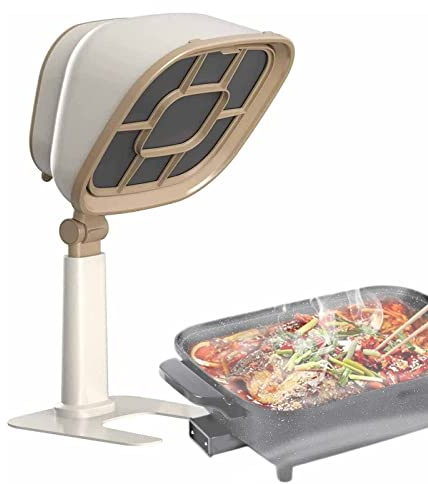 Desktop Range Hood, Mini Portable Cooker Hood, 3200 RPM Extractor Small Range Hood, 66 ° Adjustable, 6-Segment Height Adjustment, for Living Room, Kitchen, Hot Pot, BBQ