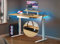 YITAHOME Höhenverstellbarer Schreibtisch 140x60cm Elektrischer Schreibtisch mit USB A Ladeanschluss Elektrisch Standing Desk Computertisch Steh-Sitz-Schreibtisch Ergonomic mit Memory Funktion