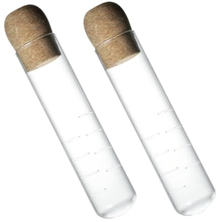 CHICAMPERA 2piezas Infusores De Té De Sueltas Vidrio Transparente Tapa De Corcho Para Tazas Filtro De Té