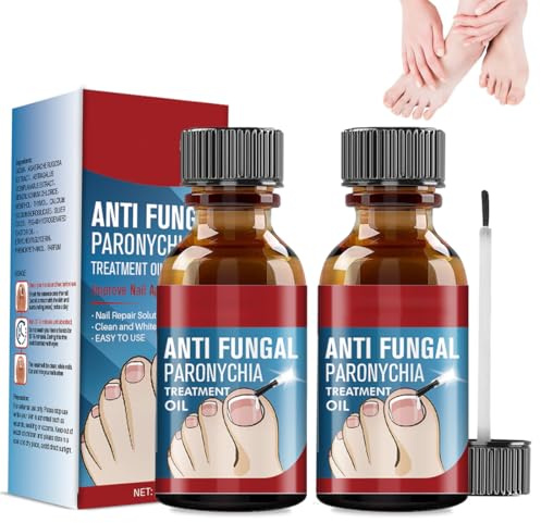 2 Bouteille Vernis à Ongles - Avec Formule Antifongique Hautement Efficace, Traitement des Mycose Ongles des Pieds