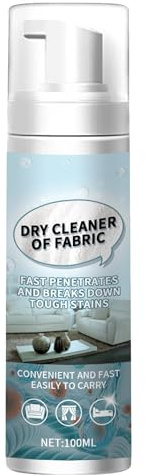 Spray para Limpieza en Seco de Tejidos,Protector de Telas Multiusos,Limpiador De Manchas Difíciles De Ropa,Spray Limpiador para Sofás de Tela