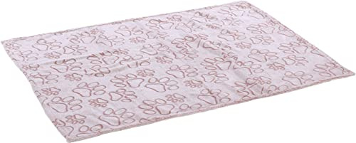 Flamingo Couverture en Toison LALIA Vieux Rose Patte 70x100CM