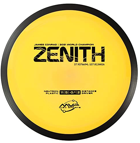 MVP Disc Sports Neutron Zenith James Conrad Edition Disc Golf Distance Driver (165-170g / Colors May Vary)