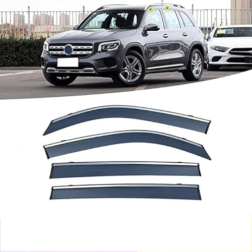 Juego de 4 Deflectores de Viento, Protector de Nieve para Lluvia Y Sol de Baja Acumulación de Calor para Reemplazo de Automóviles para Mercedes Benz GLB X247 2020