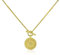 Mary & Jules Kette Sonne Gold 925 Sterling Silber, vergoldet mit Sonnen Anhänger, Sonnenkette aus recyceltem Silber, Münz Halskette, Coin Kette Gold für Frauen Mädchen, Goldkette Damen