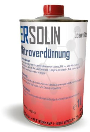 Diluyente de nitro diluyente de 1 l, diluyente de pintura, también en 3 l, 5 l, 10 l