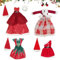 Puppenkleidung,Weihnachten PuppenKostüm,4 Stück Puppe Weihnachten Kleidung Outfits,Baby Puppenkleidung,Puppe Zubehör,Doll Dekorationen,Geschenke für Mädchen