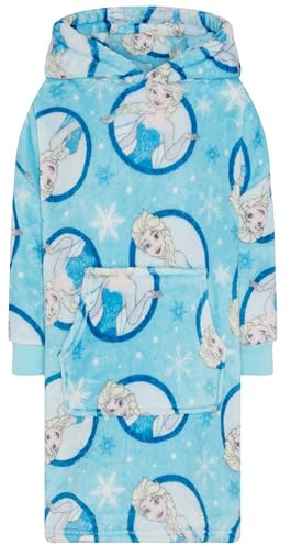Disney Elsa de La Reine des Neiges - Sweat à Capuche Filles Surdimensionné - Pull Couverture pour Filles avec Grande Poche Avant - 3-4 Ans: 104cm