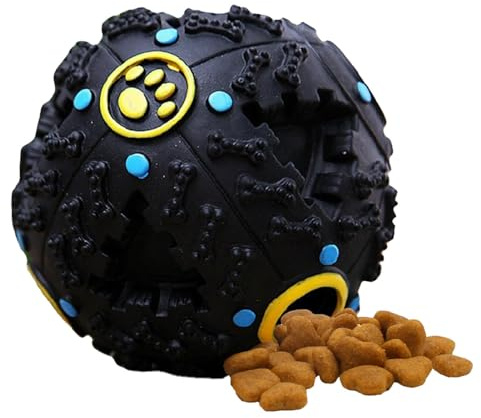 Générique Pawcia Giggle Sound Ball pour Chien, Boule sonore Interactive Amusante pour Chien, Distributeur de friandises pour Chien, Boule d'alimentation pour Chiens à remplir de Nourriture