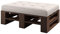 Lermowood Palettenmöbel Mp Hocker 120 x 80 x 40 cm Palisander | Europaletten Indoor und Outdoor Lounge Gartenmöbel Holz Gartenmöbel Set Lounge Möbel Terrasse Balkon Loft Stil Paletten