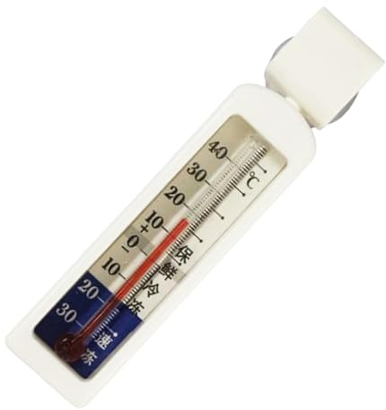 Kylskåpstermometer, kylskåpstermometer, kylskåpstermometer | Ga vertikal frys temperaturindex med sugkopp | -30-50 grader intervall