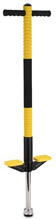 Relaxdays Salterello per Bambini, Pogo Stick, Bastone Salta-Salta, regge 35 kg, Impugnatura Imbottita, Acciaio Inox
