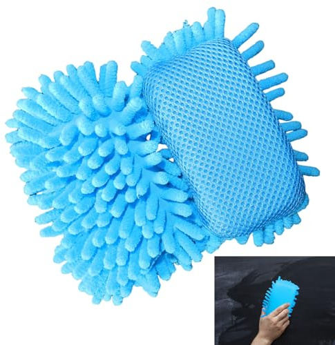 Šhag mikrofiber – dubbelsidig suddgummi för och whiteboardtavlor | Dammfångare och är mångsidig för skola, kontor och bil | Set med 2 olika färger, lätt att hantera