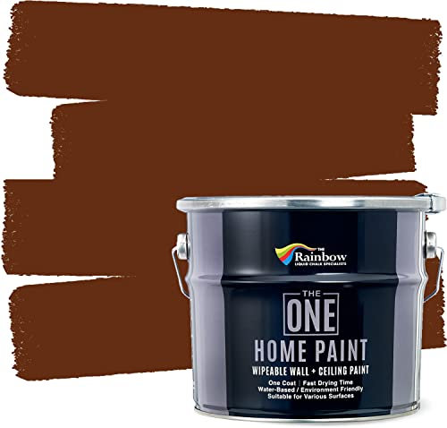 THE ONE Home Paint 2.5 Litres Water-based Wipeable Wall and Ceiling Paint (Autumn Red)